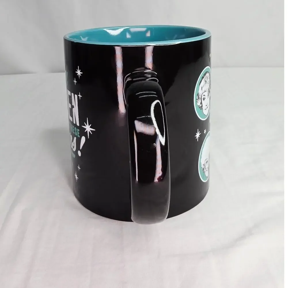 Golden Girls Large Coffee Tea  Mug Black Teal 20oz Coffee Cup TV Show